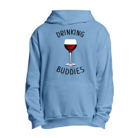 Drinking Buddies Wine Glasses Urban Pullover Hoodie | Artistshot