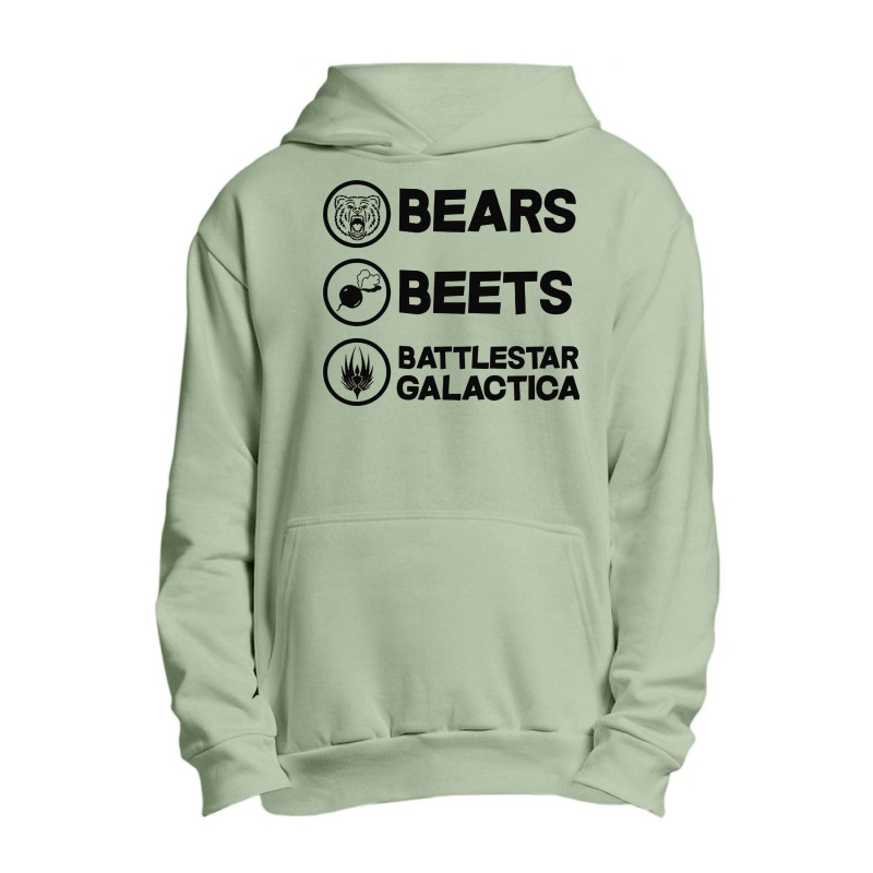 Bears. Beets. Battlestar Galactica. Urban Pullover Hoodie | Artistshot