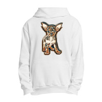 Little Chihuahua In Front Of White Background Urban Pullover Hoodie | Artistshot