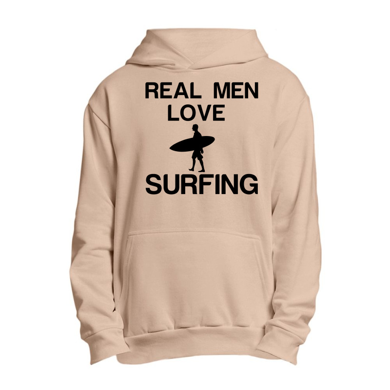 Real Men Love Surfing Urban Pullover Hoodie | Artistshot