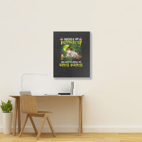 Bull Terrier Buckle Up Buttercup You Just Flipped My Witch Switch Portrait Canvas Print | Artistshot