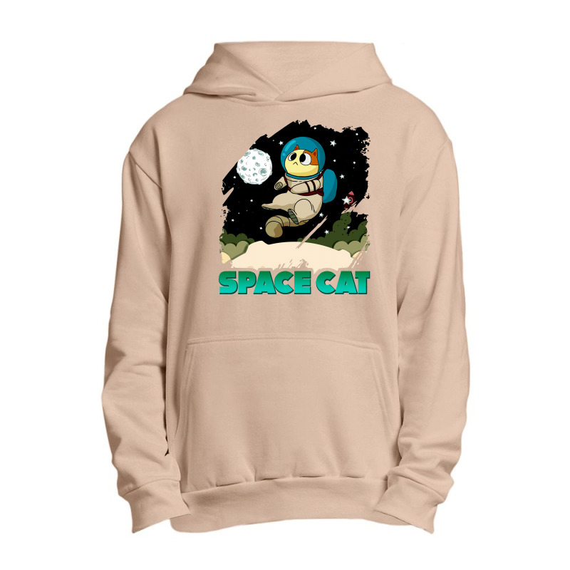 Space Cat Urban Pullover Hoodie | Artistshot