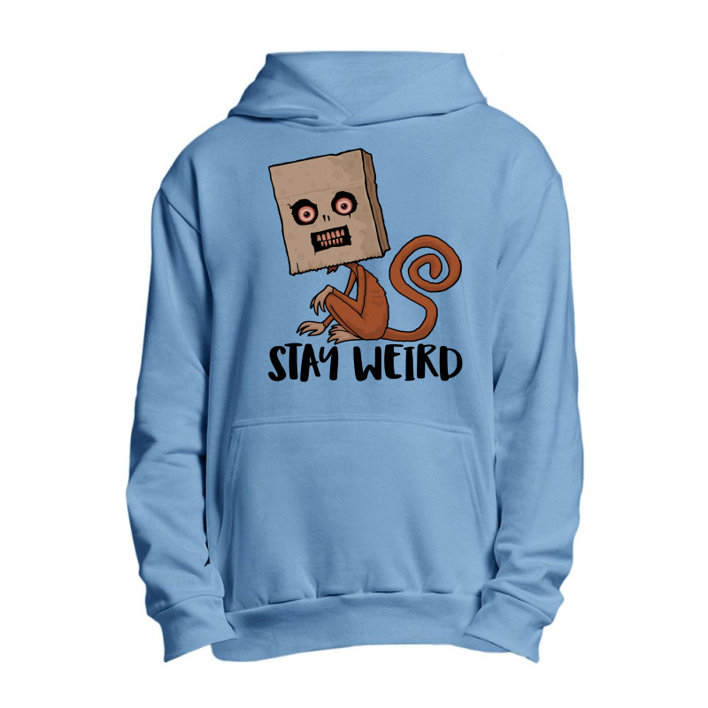 Stay Weird Sack Monkey Urban Pullover Hoodie | Artistshot