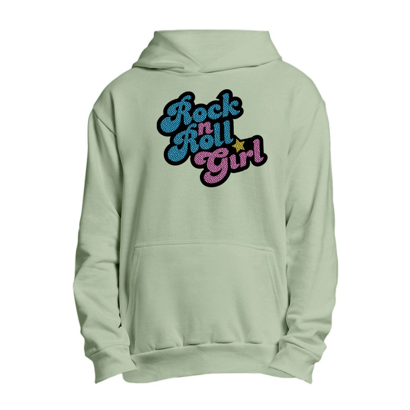 Rock N' Roll Girl Urban Pullover Hoodie | Artistshot