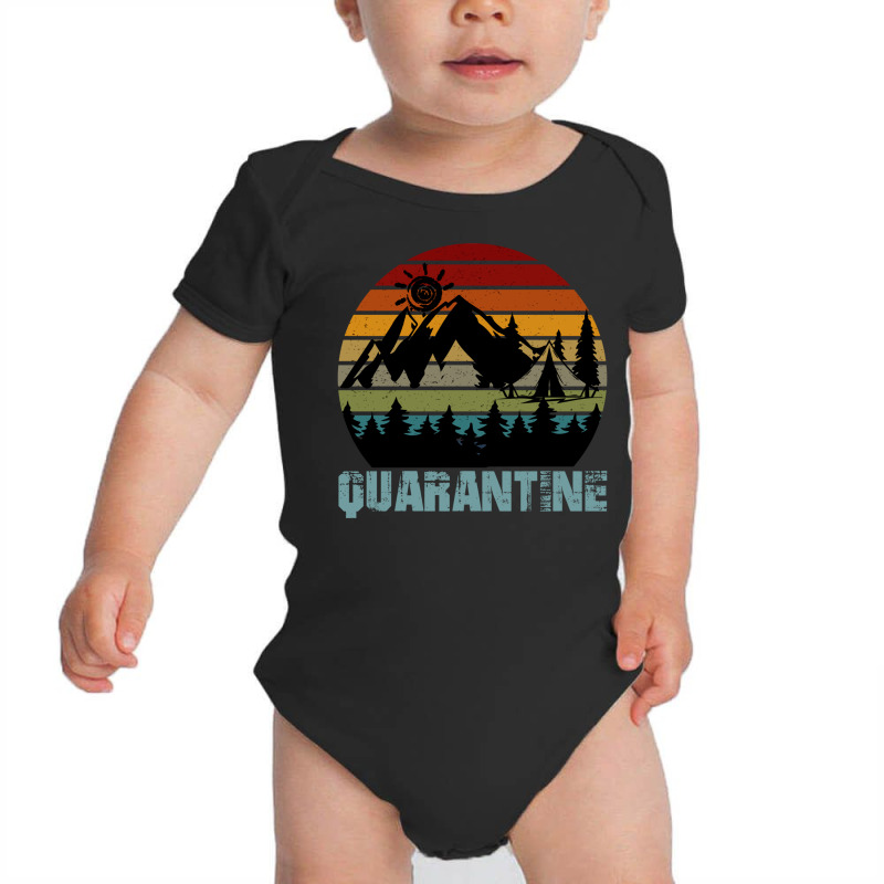 Camping Funny Self Isolation Quarantine Hiking Baby Bodysuit by NapetArt | Artistshot