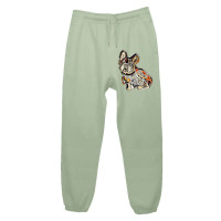 Cute French Bulldog Breed Dog Wearing A Super Hero Costume Over White Urban Sweatpant | Artistshot