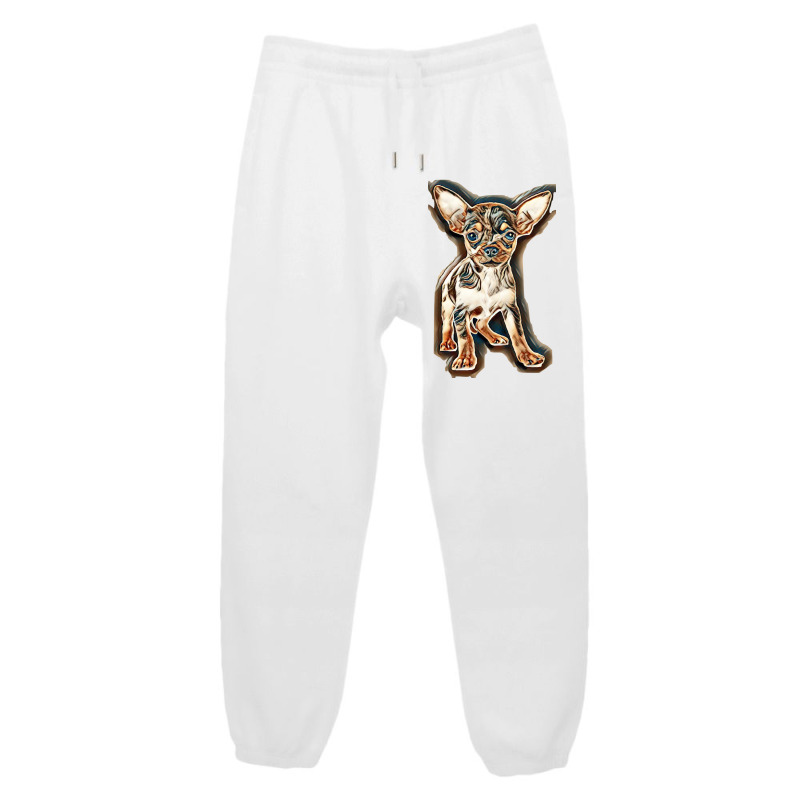 Little Chihuahua In Front Of White Background Urban Sweatpant | Artistshot