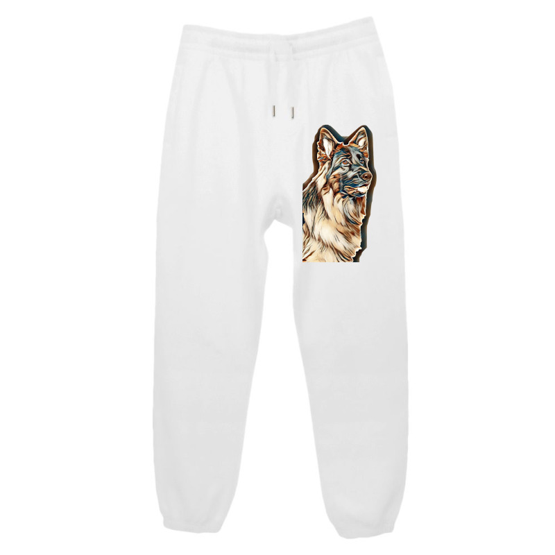 German Shepherd Dog  Isolated  On White Background In Studio Urban Sweatpant by Kemnabi | Artistshot