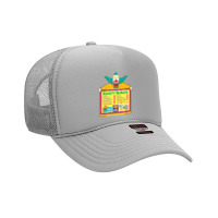 The Simpsons Krusty The Clown Krusty Burger Menu Foam Trucker Hat | Artistshot