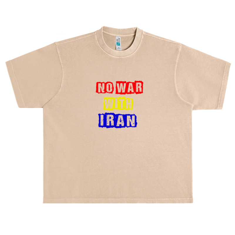 No War With Iran Urban Heavy T-shirt | Artistshot