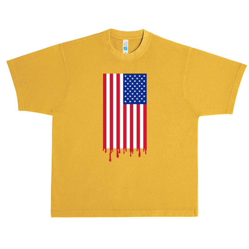 American Flag And The Blood Of Freedom Urban Heavy T-shirt by Alamy | Artistshot