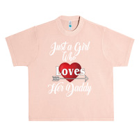 Just A Girl Who Loves Her Daddy For Dark Urban Heavy T-shirt | Artistshot