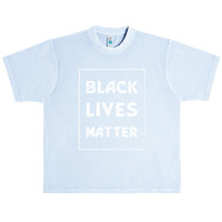 Simple Black Lives Matter In Black And White Letters - Protest Gifts Urban Heavy T-shirt | Artistshot