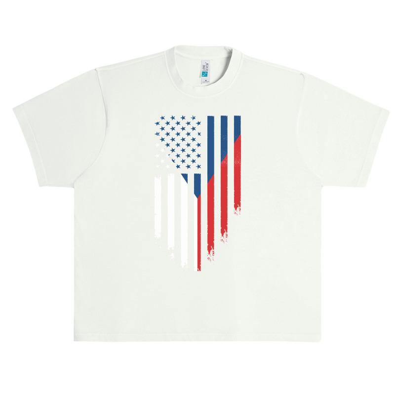 Česká Republika Us American Flag | Czech Republic Souvenir Urban Heavy T-shirt | Artistshot