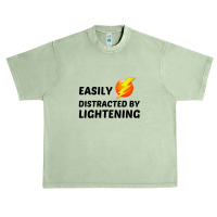 Lightening Easily Distracted Urban Heavy T-shirt | Artistshot