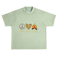 Peace Love Camping Retro Vintage Urban Heavy T-shirt | Artistshot