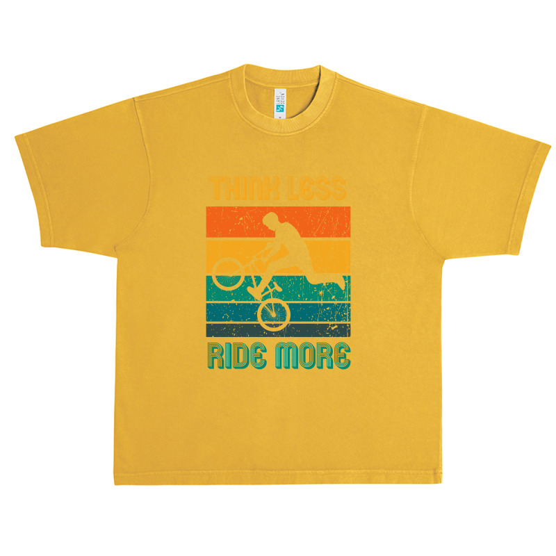 Think Less Ride More, Ride A Bike, Bmx Stunts Urban Heavy T-shirt | Artistshot