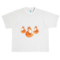 Three Little Foxes In Fox Family I Gift Urban Heavy T-shirt | Artistshot