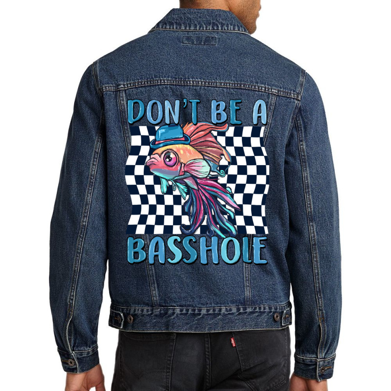 Dont Be A Basshole Men Denim Jacket | Artistshot