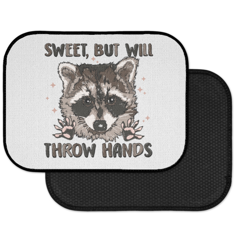 Sweet But Will Throw Hands Rear Car Mat | Artistshot