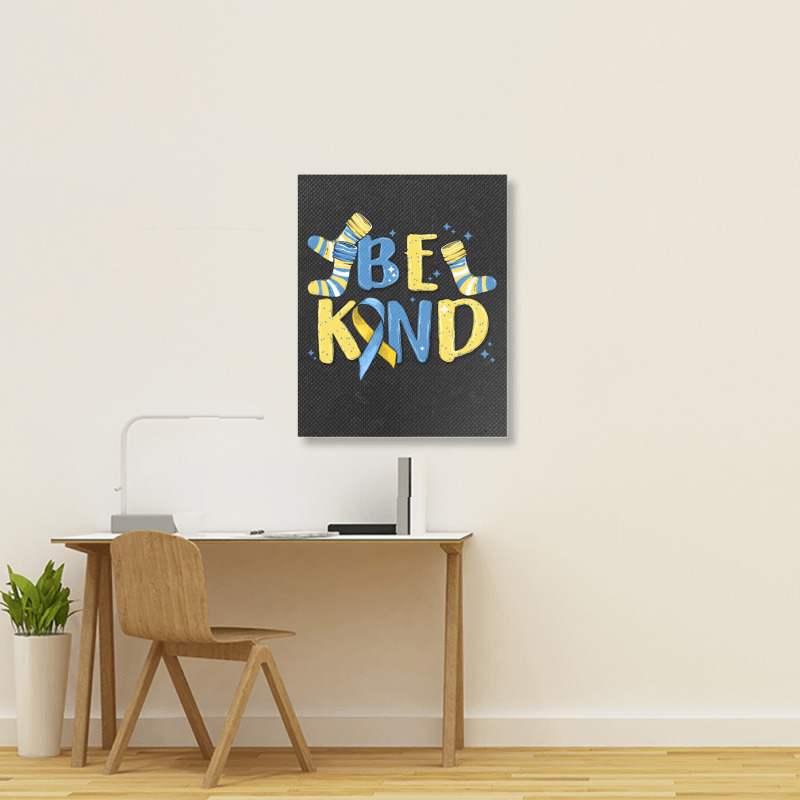 Be Kind Portrait Canvas Print | Artistshot