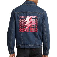 Mom Of Both Girls Men Denim Jacket | Artistshot