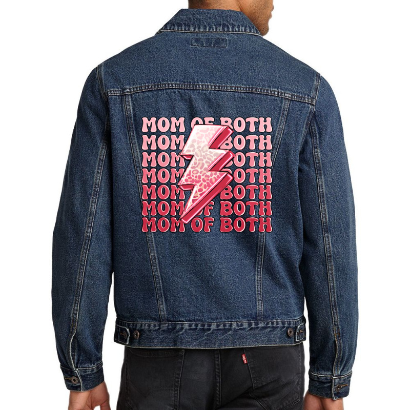 Mom Of Both Girls Men Denim Jacket | Artistshot