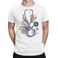 Floral Stethoscope T-shirt | Artistshot