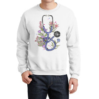 Floral Stethoscope Crewneck Sweatshirt | Artistshot