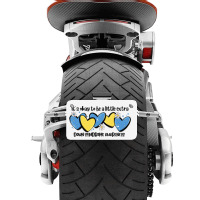 It's Okay To Be Little Extra Down Syndrome Awarene Motorcycle License Plate | Artistshot