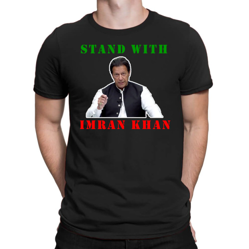 Stand With Imran Khan Pakistan Design T-Shirt by M4 | Artistshot