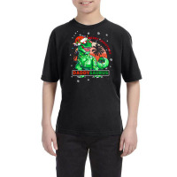 Daddysaurus T Rex Dinosaur Family Matching Christmas Youth Tee | Artistshot