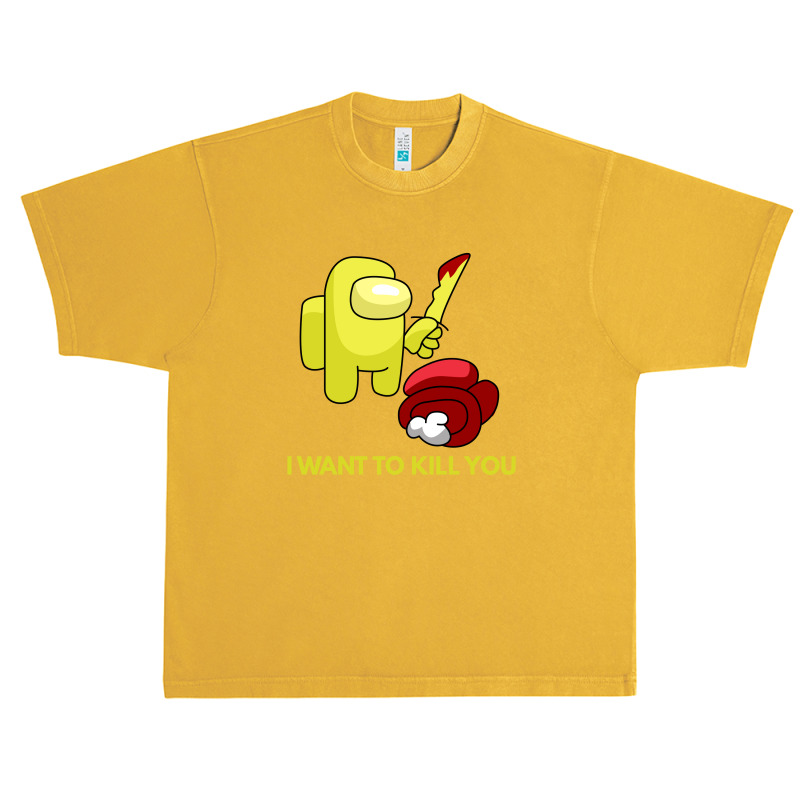 I Want To Kill You Yellow Urban Heavy T-shirt | Artistshot