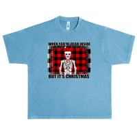 When You Re Dead Inside But It Christmas Skeleton Urban Heavy T-shirt | Artistshot