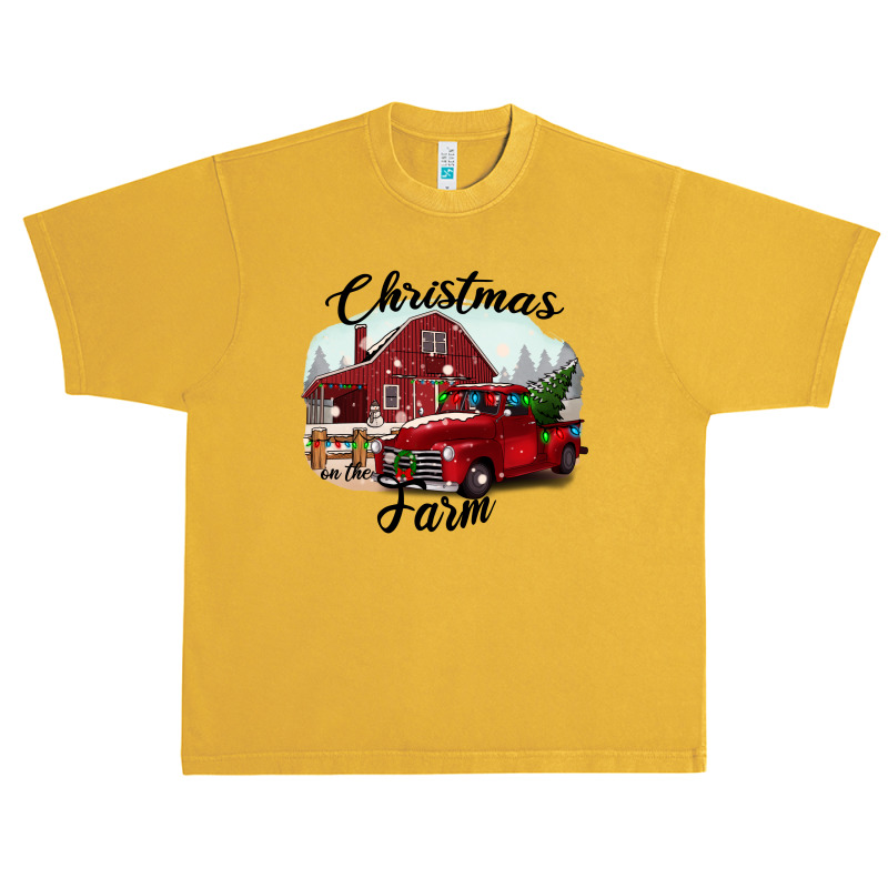 Farm On The Truck Christmas Urban Heavy T-shirt by Apollo | Artistshot