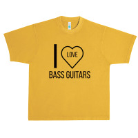 I Love Bass Guitars Urban Heavy T-shirt | Artistshot