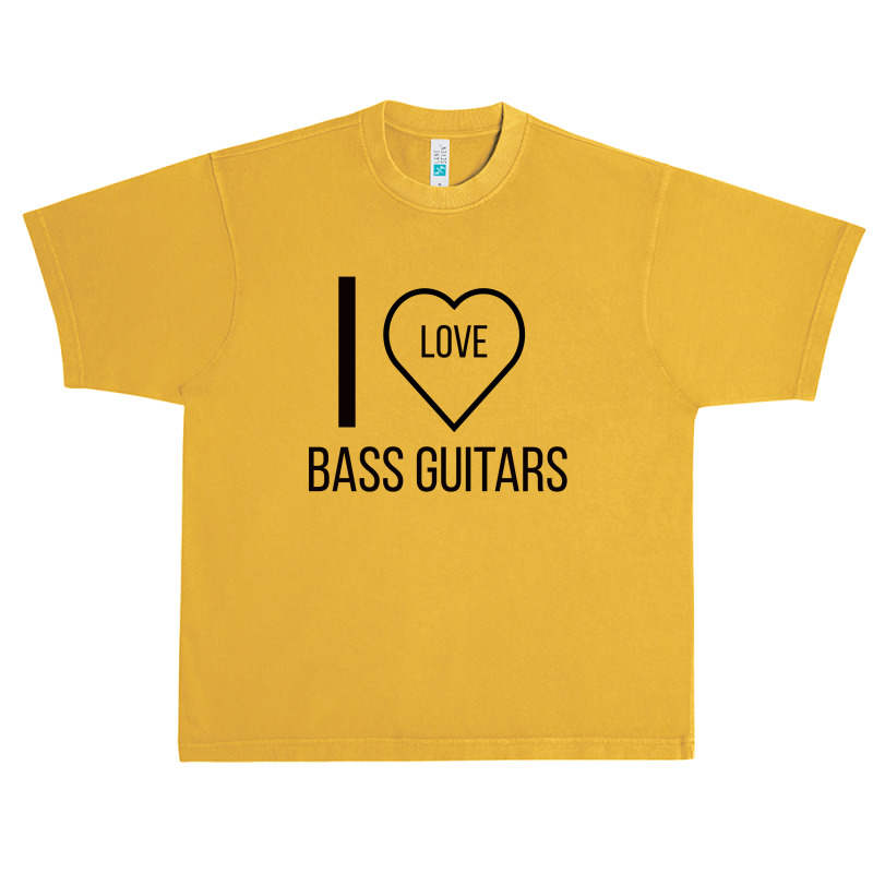 I Love Bass Guitars Urban Heavy T-shirt by ARTMAKER79 | Artistshot