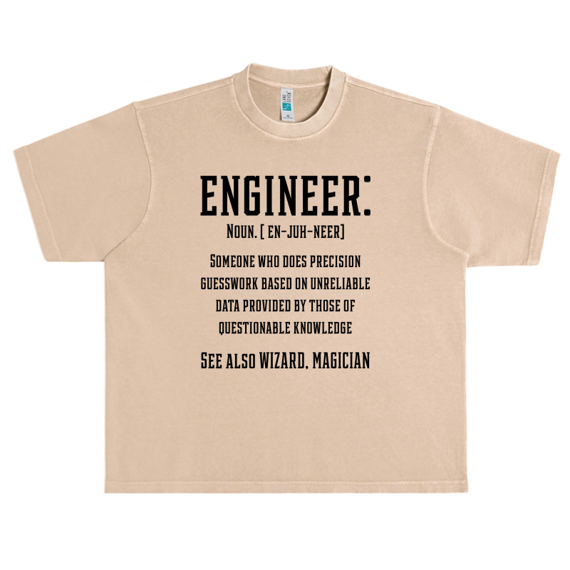 Engineer Funny Definition - Jobs Gift Occupation Urban Heavy T-shirt by Diogo Calheiros | Artistshot