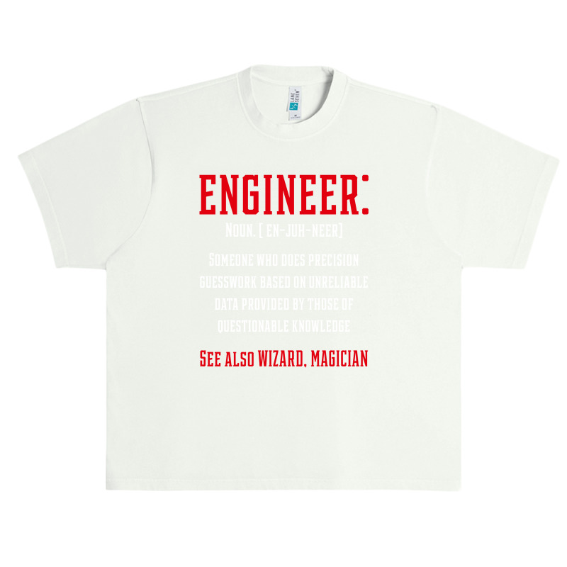 Engineer Funny Definition - Jobs Gift Occupation Urban Heavy T-shirt by Diogo Calheiros | Artistshot