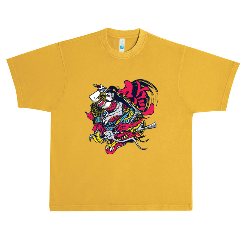 Samurai Dragon Urban Heavy T-shirt | Artistshot