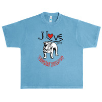 I Love My English Bulldog Urban Heavy T-shirt | Artistshot