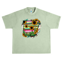 Arkansas Map Sunflower Cactus Serape Urban Heavy T-shirt | Artistshot