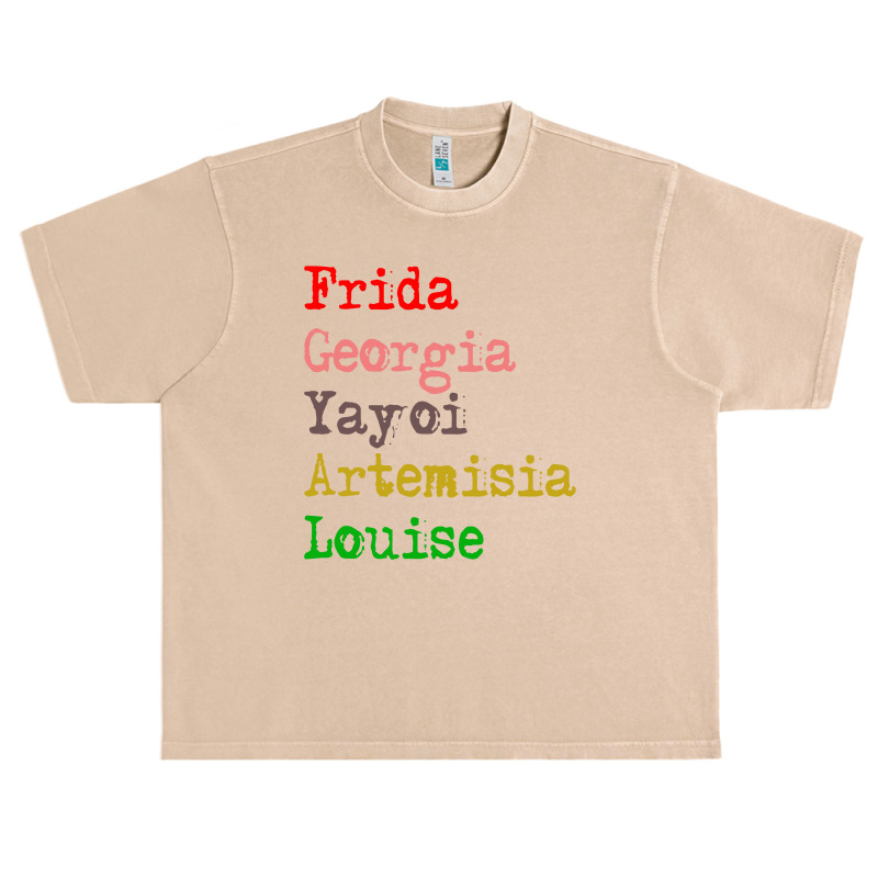 Frida Georgia Yayoi Artemisia Louise Urban Heavy T-shirt by scarlettzoe | Artistshot