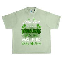 June Girl Is Like A Fourleaf Clover Hard To Find Lucky To Have Urban Heavy T-shirt | Artistshot