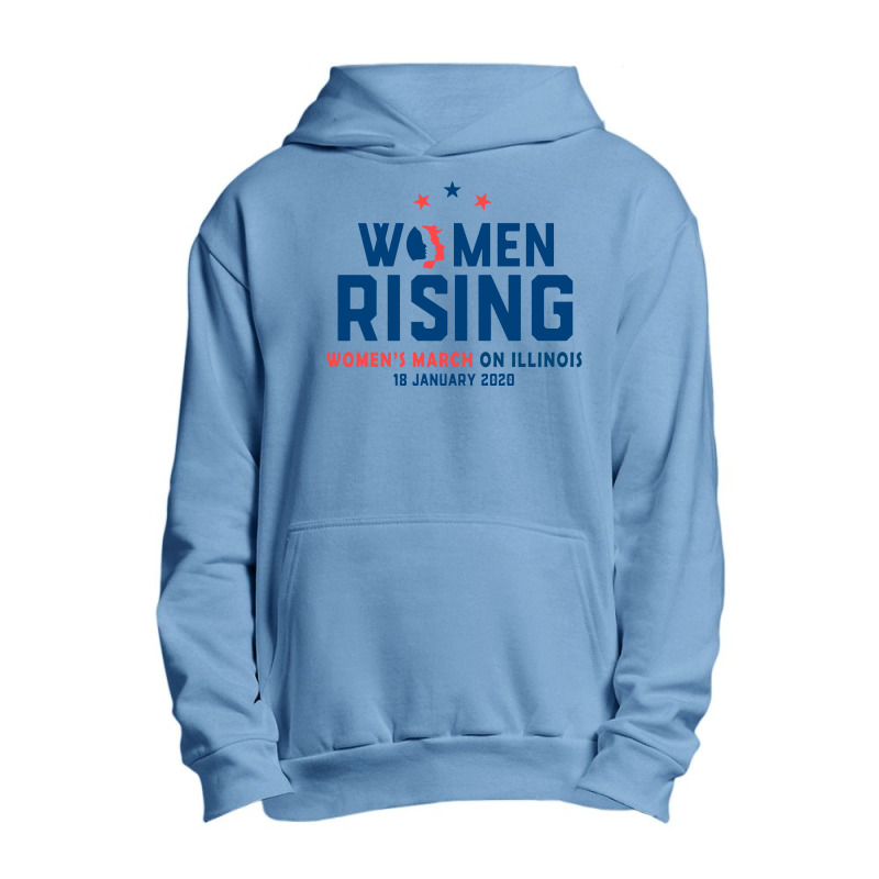 Women's Rising   Women's March On Illinois 2 Urban Pullover Hoodie | Artistshot