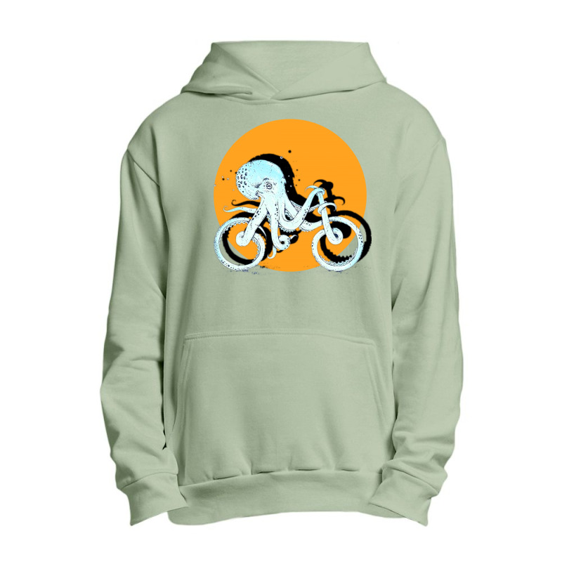 Octopus Bike Urban Pullover Hoodie | Artistshot