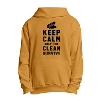 Keep Calm Only The Clean Survive Urban Pullover Hoodie | Artistshot