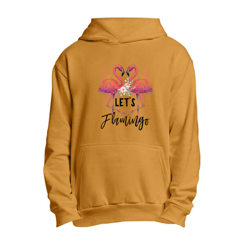 Let's Flamingo Urban Pullover Hoodie by Gurkan | Artistshot