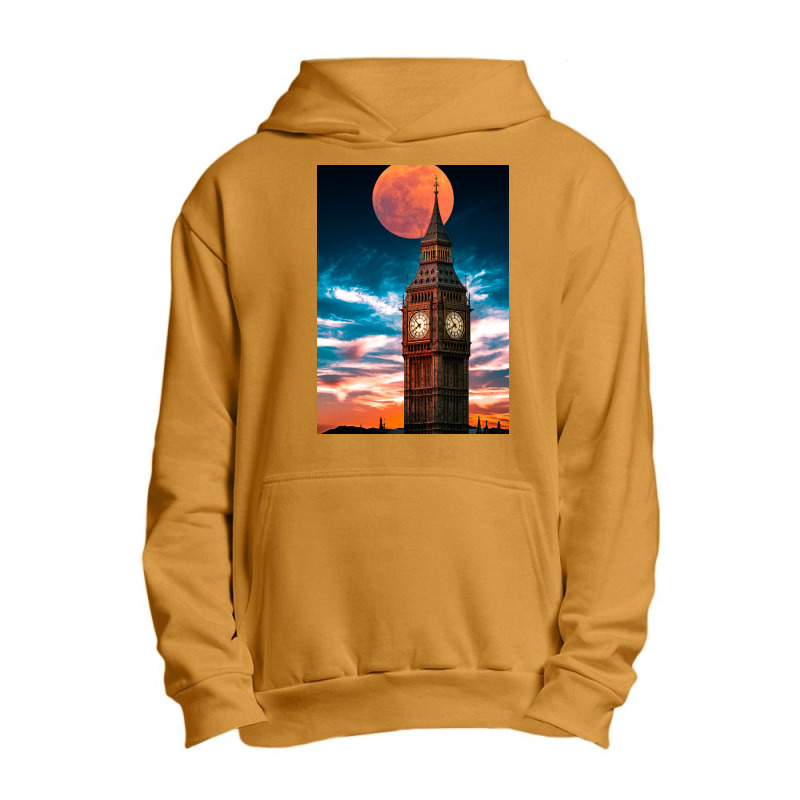 Clock Tower Urban Pullover Hoodie by Sherif.arts | Artistshot