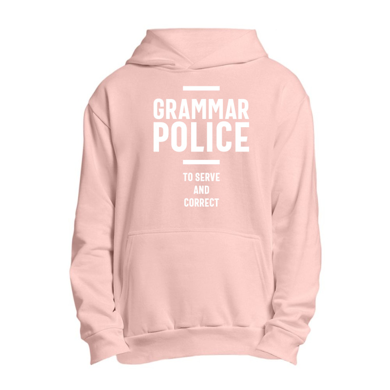 Grammar Police Women And Kids Funny Costume Idea Urban Pullover Hoodie | Artistshot